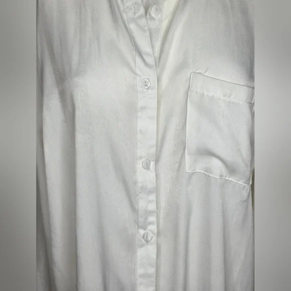 RD & Koko size L Embroidered White  Long Kimono Butom Up - Picture 5 of 12